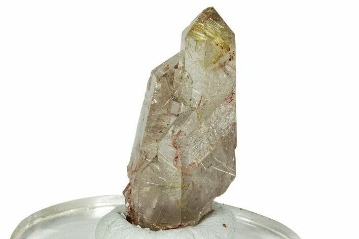 Glassy Rutilated Quartz Crystal - Brazil #244775
